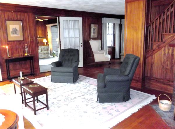 78 Richfield Road Arlington, MA 02474 - Photo 10 of 30 a living room with couches chairs and wooden floor