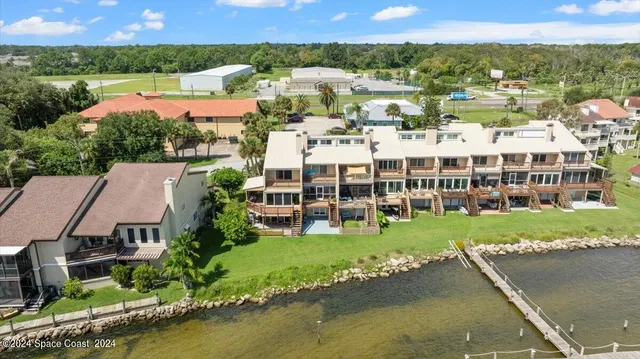 a view of a city with an ocean