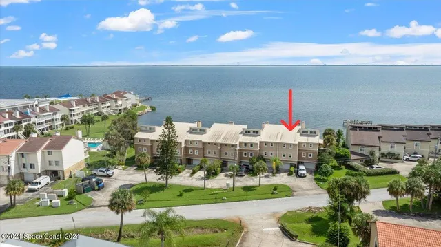 a view of a lake with outdoor space