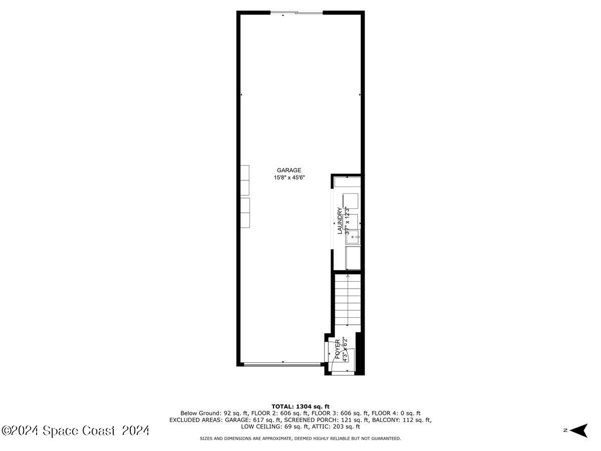 5087 Riveredge Drive, Unit 2 Titusville, FL 32780 - Photo 59 of 62 02-Floor Plan With Dimension - 1st Floor
