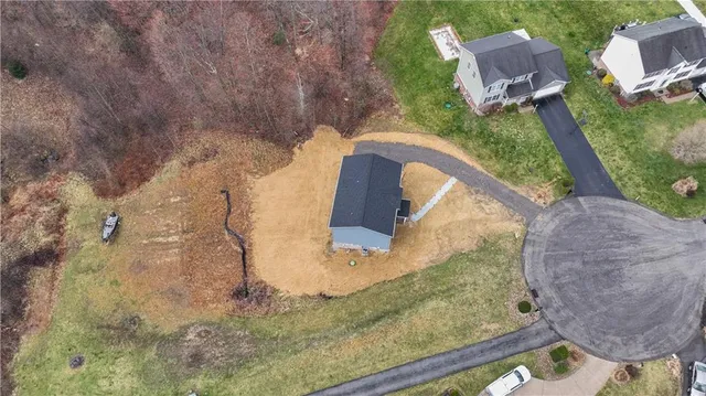a bird view of house