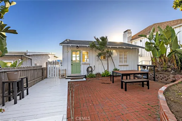a house view with a seating space