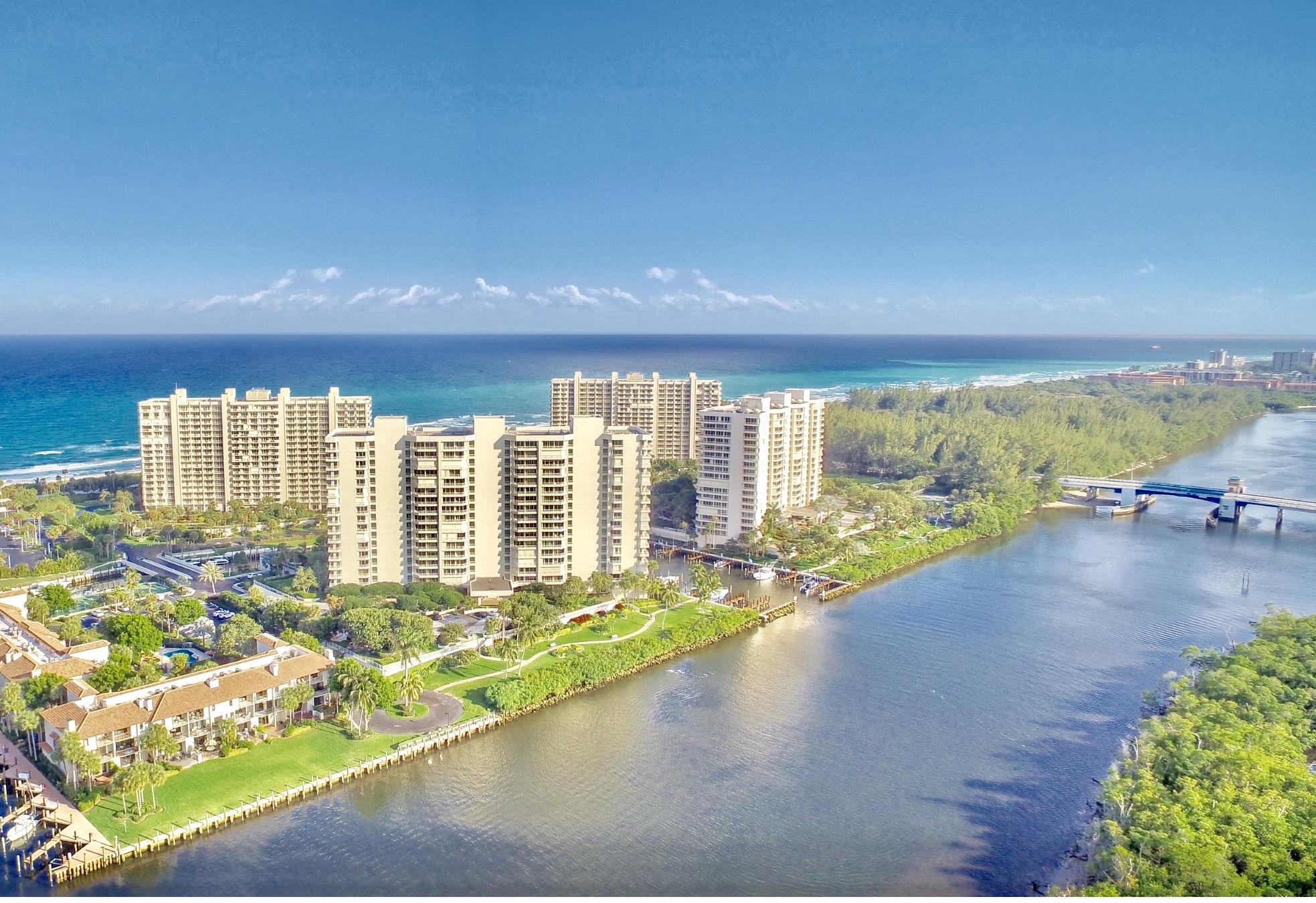 4101 North Ocean Boulevard, Unit D408 Boca Raton, FL 33431 - Photo 2 of 31 a view of a city from a dining room