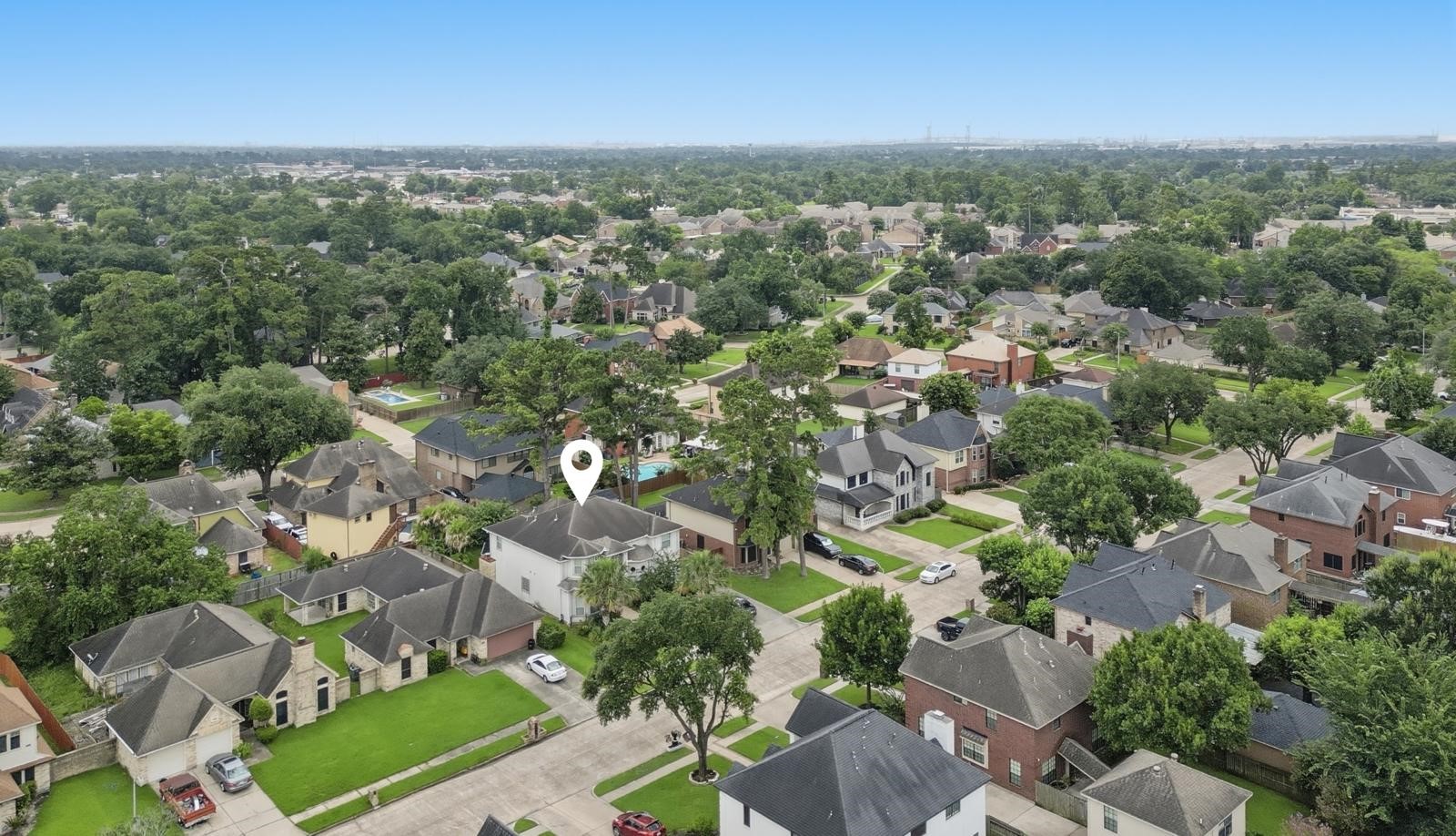 247 Old Spring Lane Houston, TX 77015 - Photo 24 of 25 an aerial view of a city with lots of residential buildings