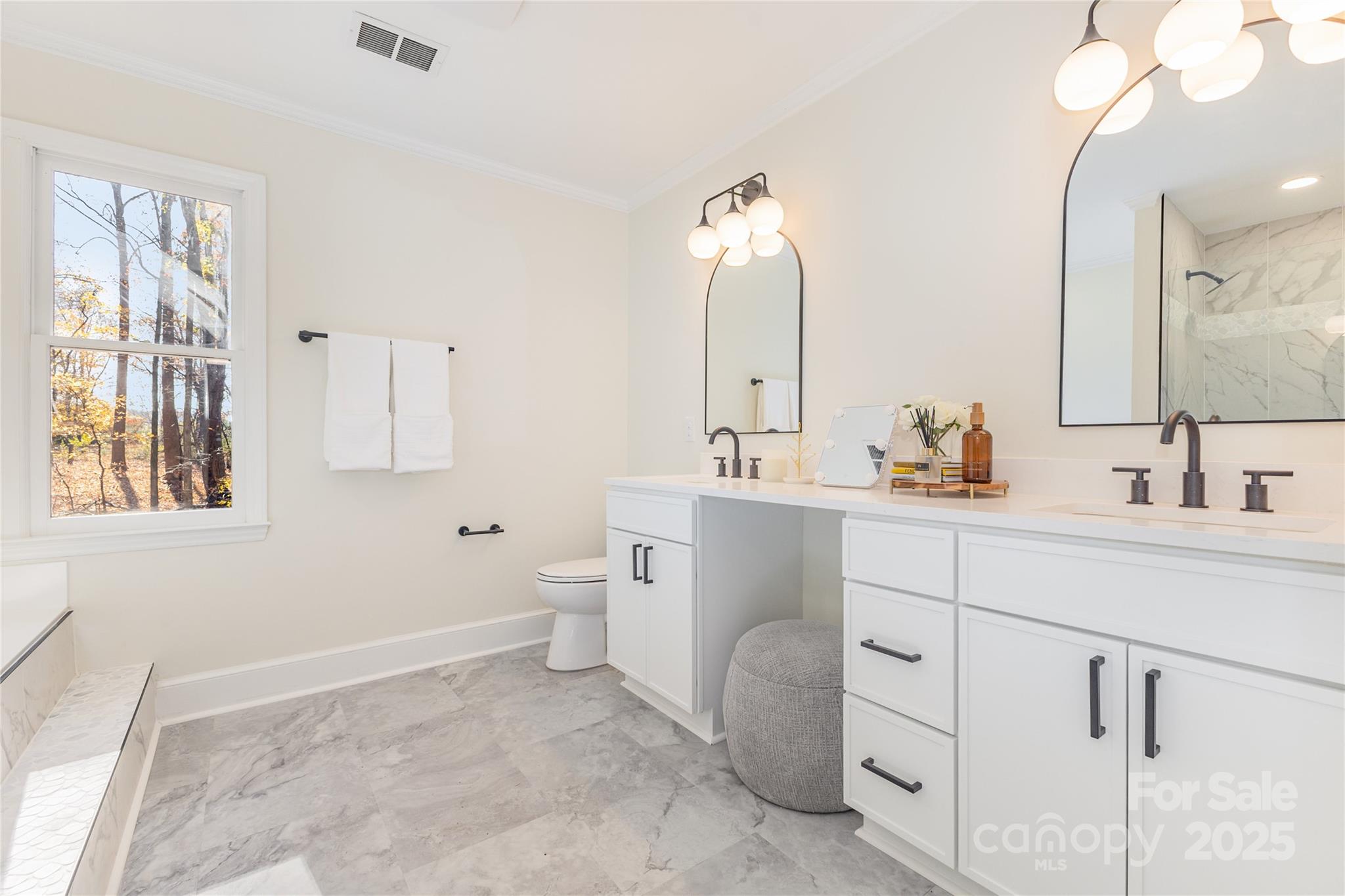 3335 Carnegie Lane Matthews, NC 28105 - Photo 13 of 31 a bathroom with a sink and a mirror