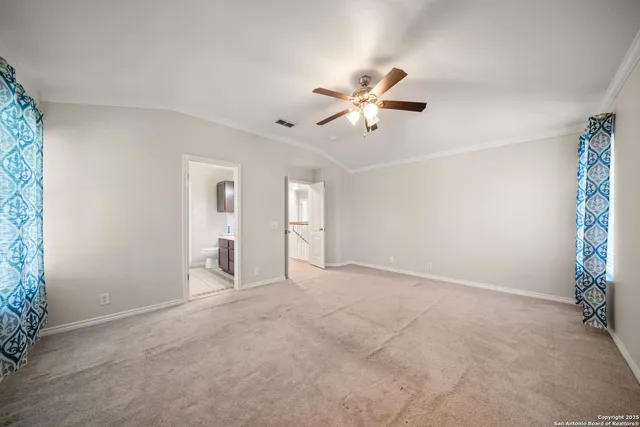 a view of an empty room