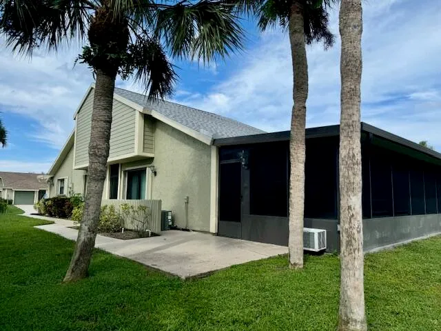 a view of lake with a yard