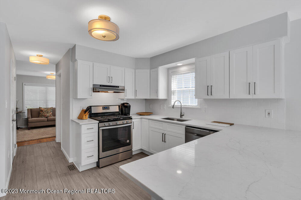 303 Salem Avenue Spring Lake, NJ 07762 - Photo 16 of 38 a kitchen with a stove and a sink