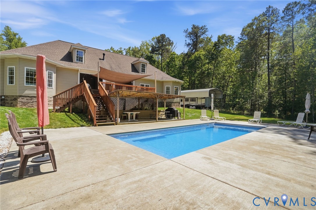 3600 Market Road Mechanicsville, VA 23111 - Photo 59 of 67 a view of a house with swimming pool and porch