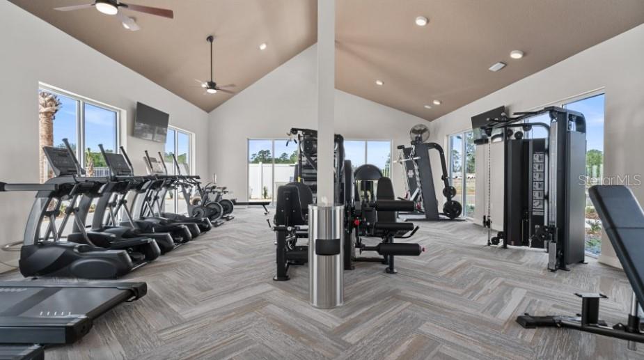 3012 Ella Way St. Cloud, FL 34771 - Photo 36 of 56 a view of a room with gym equipment