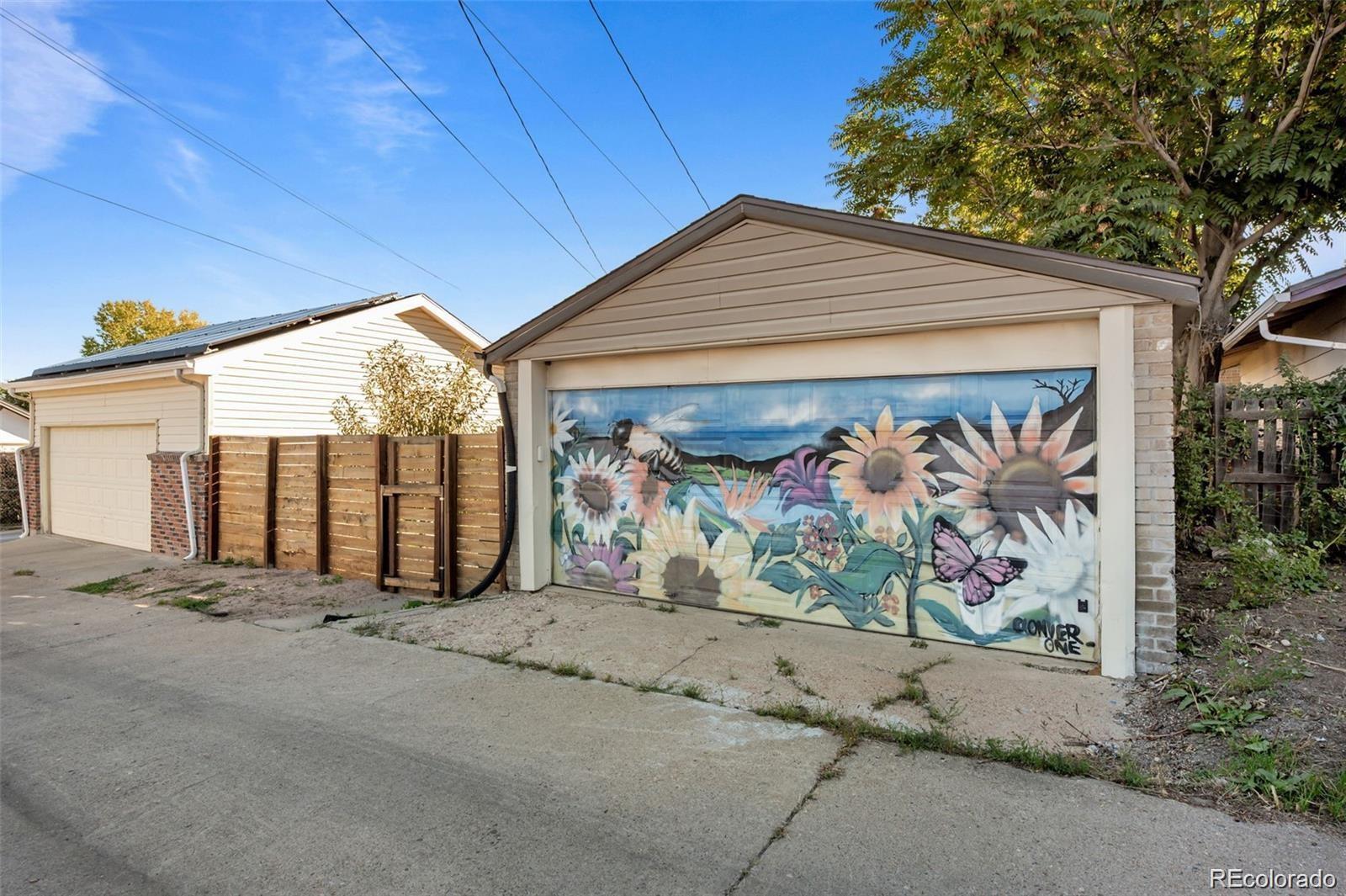 3649 Garfield Street Denver, CO 80205 - Photo 27 of 30 a view of a street with a garage