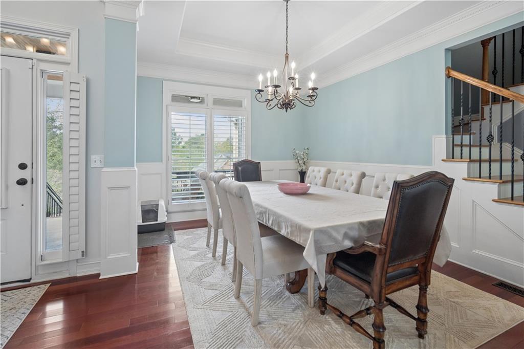 35 Waterstone Drive Southeast Cartersville, GA 30121 - Photo 20 of 58 a view of a dining room with furniture window and wooden floor