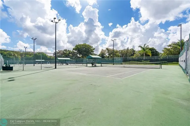 a view of a tennis court