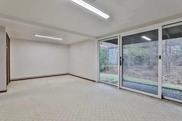 a view of an empty room