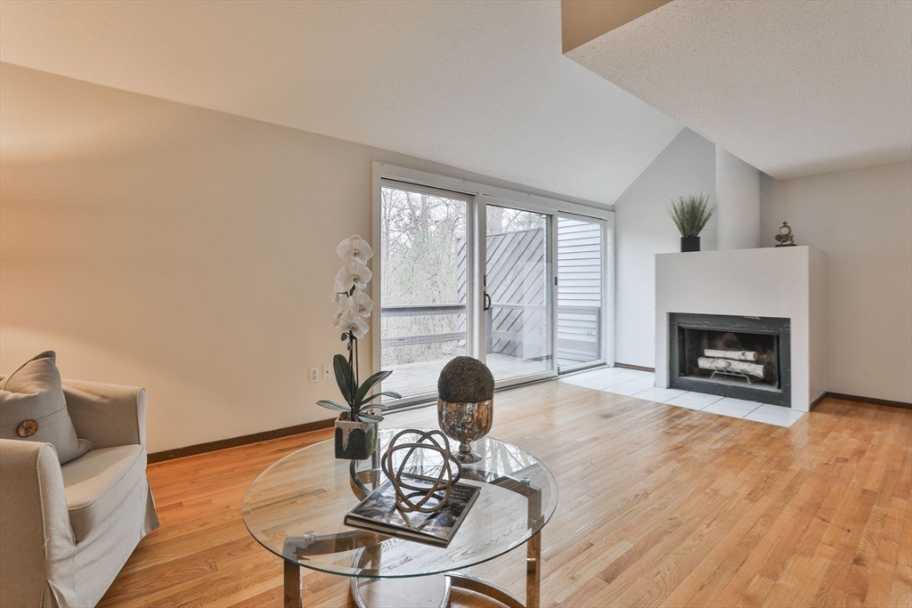 405 Great Elm Way, Unit 405 Acton, MA 01718 - Photo 10 of 19 a living room with furniture and a fireplace