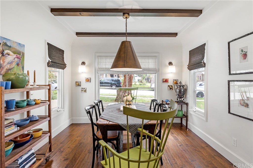 351 Whiting Street El Segundo, CA 90245 - Photo 17 of 60 a view of a dining room with furniture and wooden floor