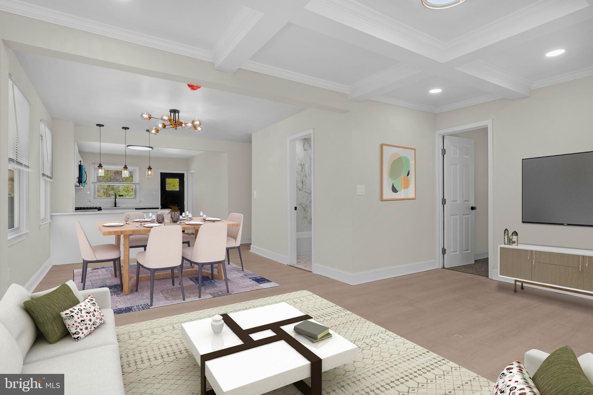 3708 West Cold Spring Lane Baltimore, MD 21215 - Photo 3 of 33 a living room with furniture and a flat screen tv