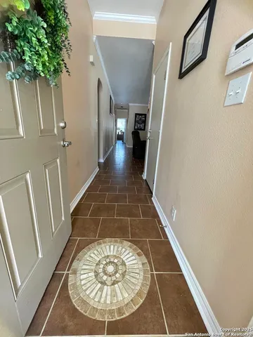 a view of entryway with a hallway