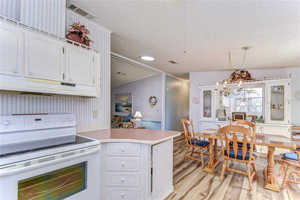 3210 Moonlight Street Wesley Chapel, FL 33543 - Photo 32 of 49 a view of a kitchen and dining room with wooden floor