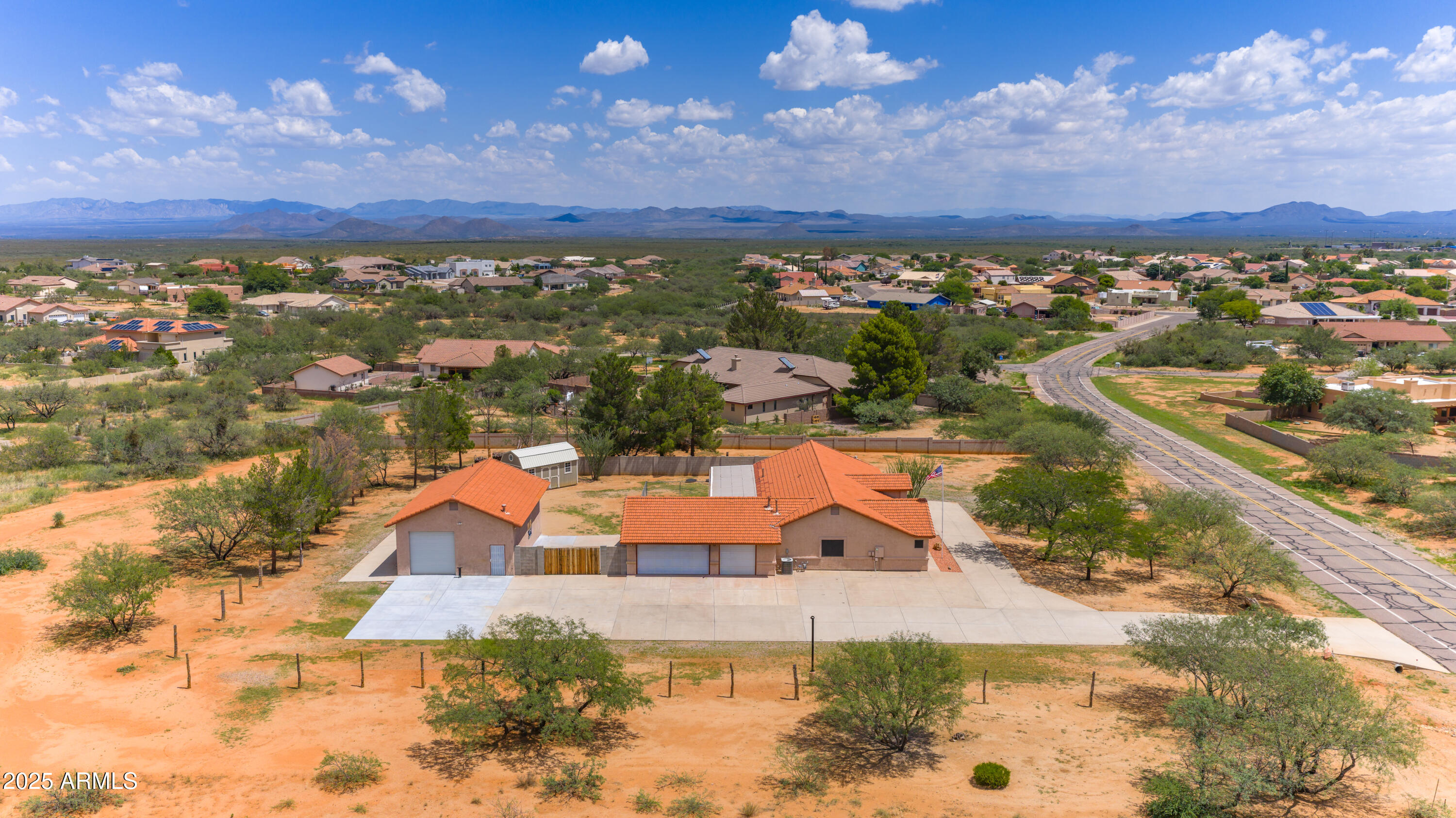 3363 East San Xavier Road Sierra Vista, AZ 85635 - Photo 5 of 56 Aerial Home & Workshop from Above