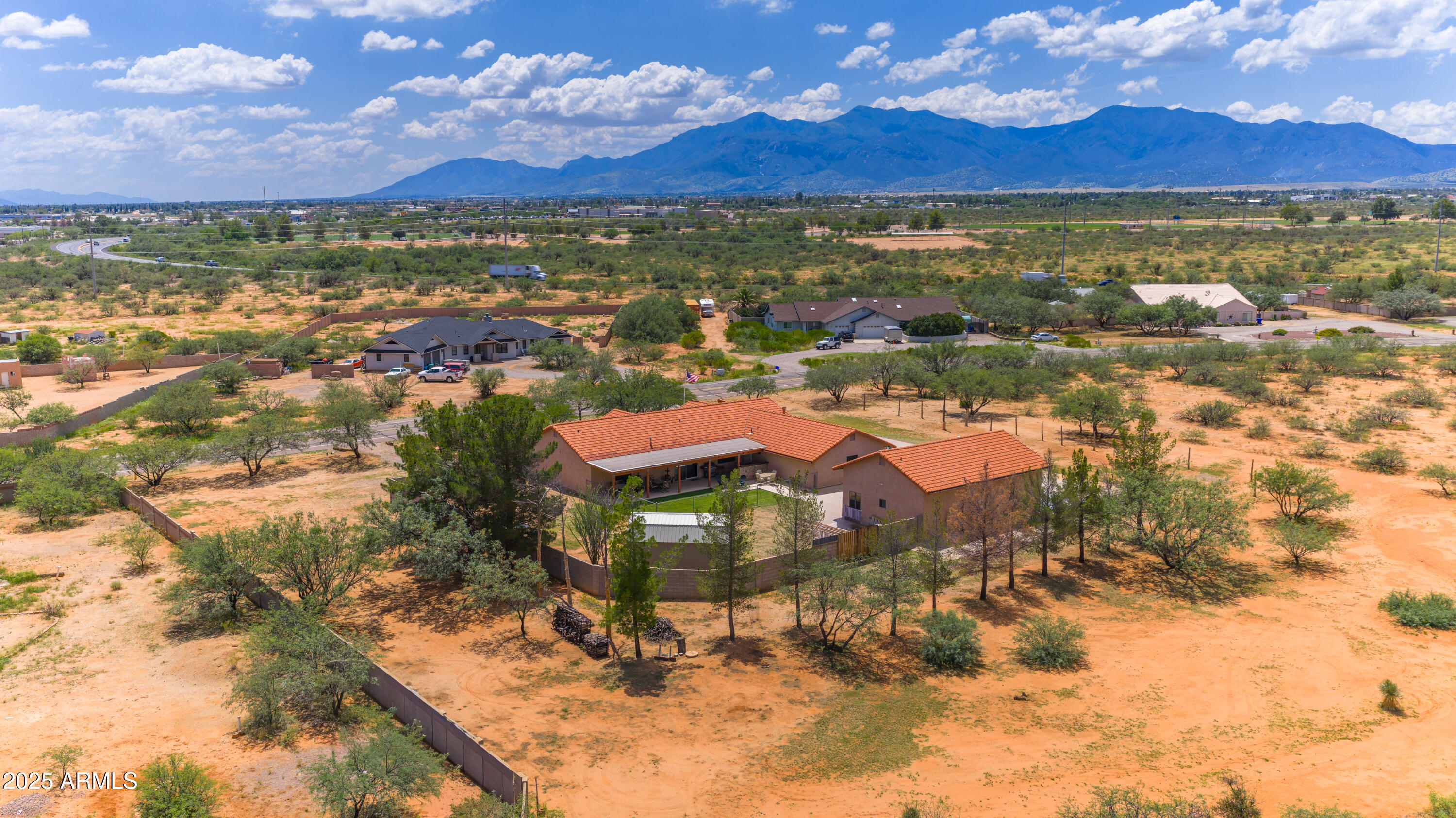 3363 East San Xavier Road Sierra Vista, AZ 85635 - Photo 6 of 56 Aerial Scenic Mountain Backdrop