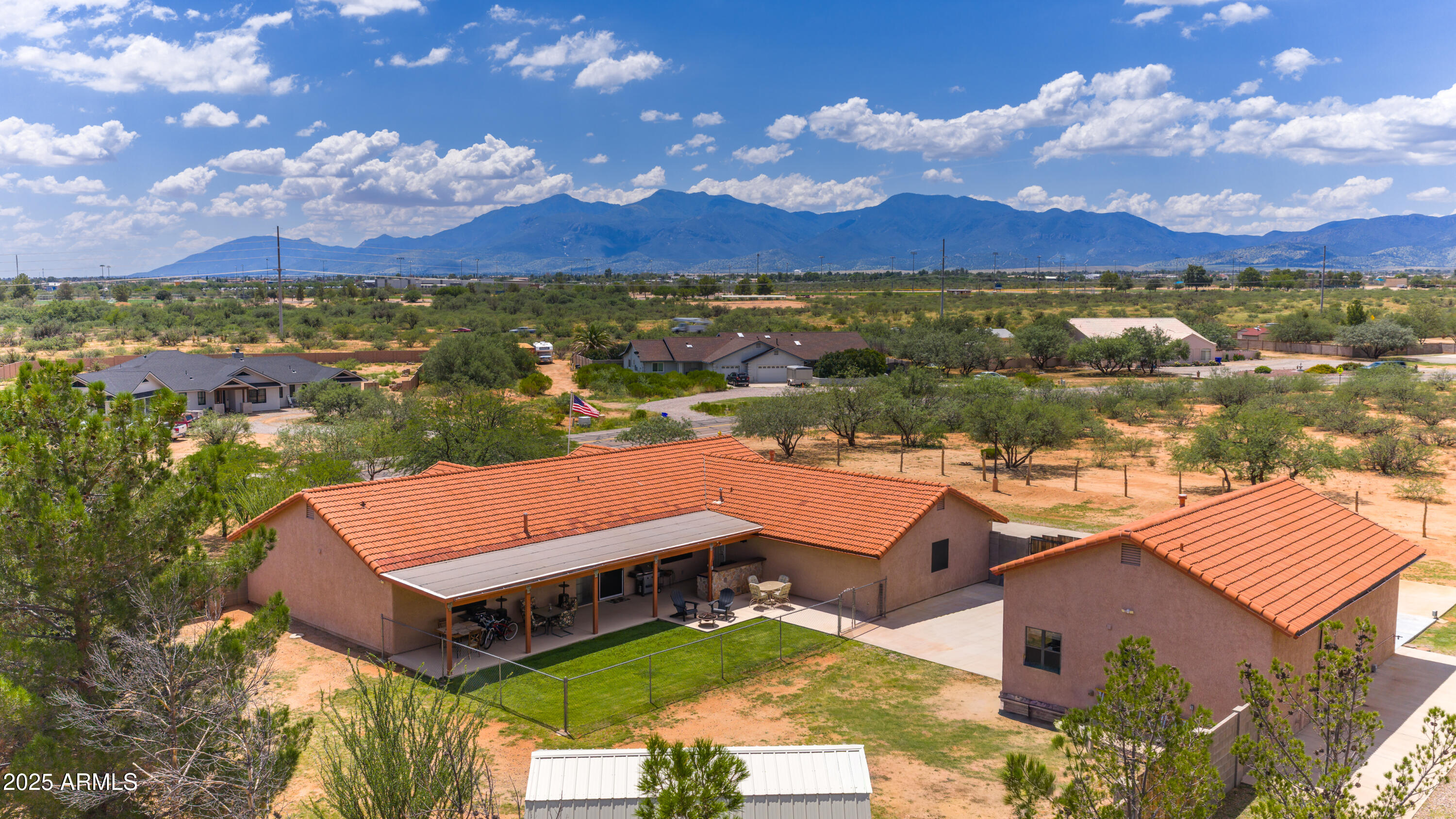 3363 East San Xavier Road Sierra Vista, AZ 85635 - Photo 7 of 56 Aerial Tranquil Backyard Setting