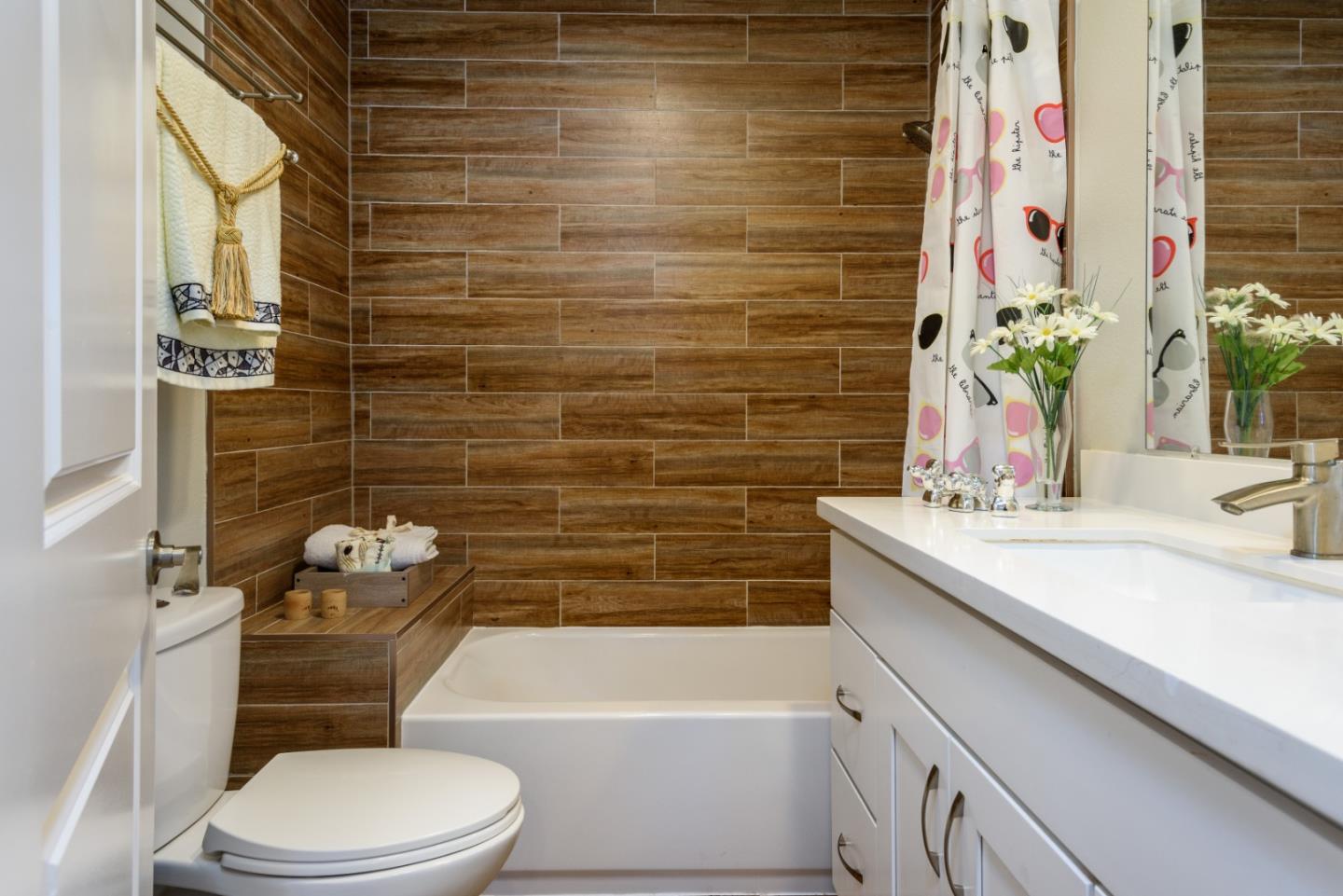 1355 Hillcrest Boulevard Millbrae, CA 94030 - Photo 9 of 17 a bathroom with a sink toilet and shower