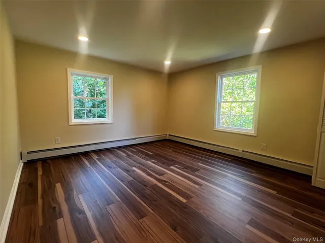 a view of a hallway from a hallway