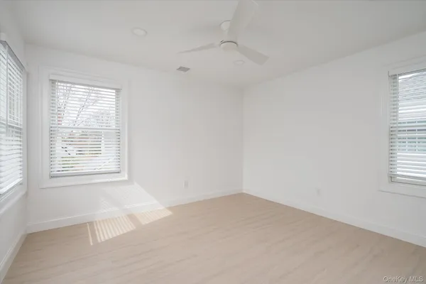 an empty room with an entryway