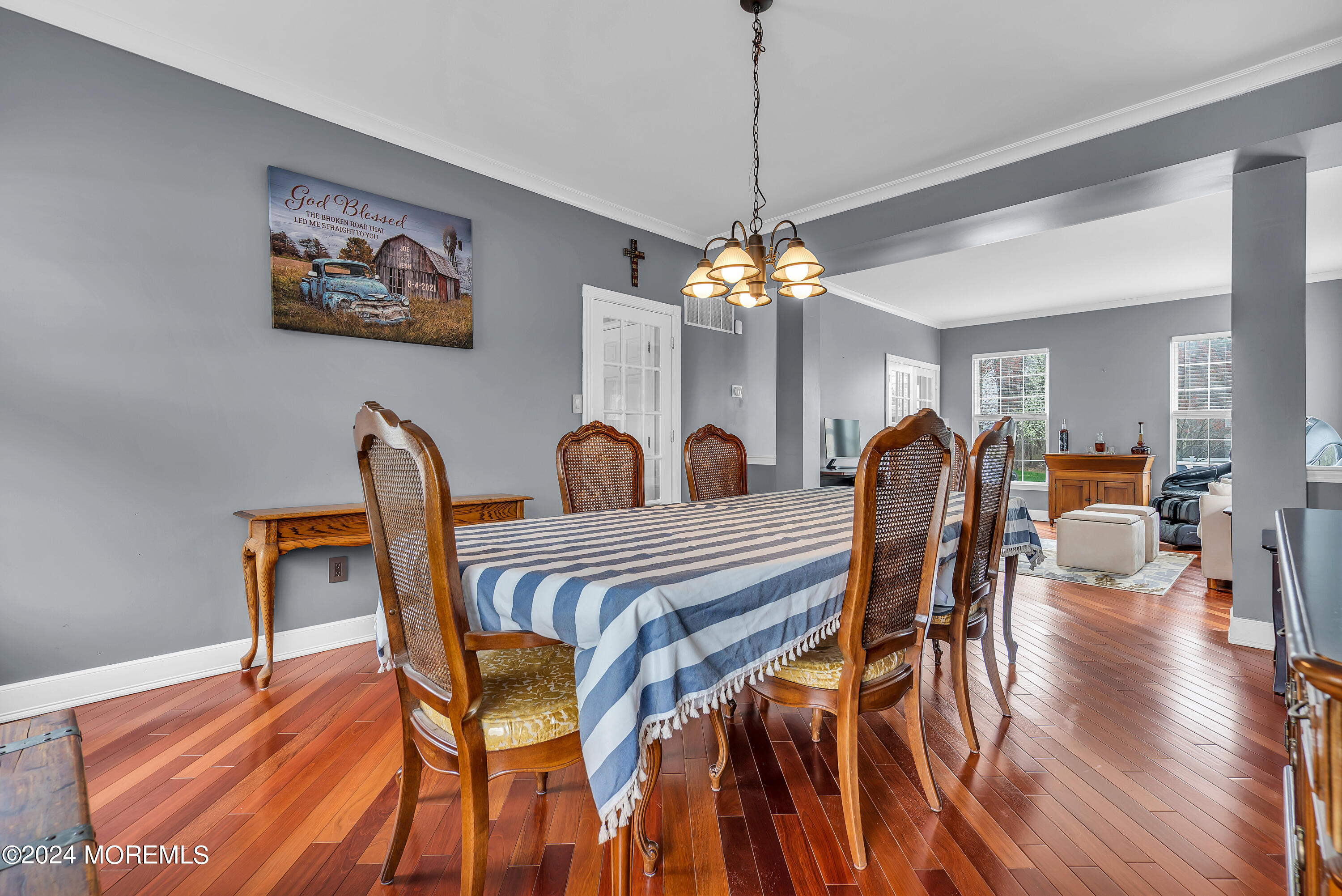 17 Gristmill Road Howell, NJ 07731 - Photo 13 of 71 a view of a dining room with furniture and wooden floor