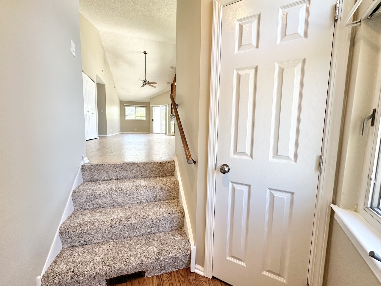 1193 Ranchview Court Buffalo Grove, IL 60089 - Photo 19 of 19 a view of staircase with white walls and white walls
