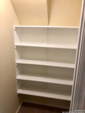 a close view of closet