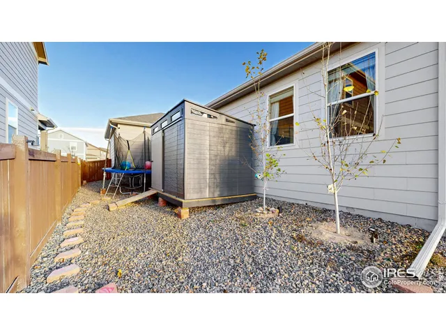 a house view with a backyard
