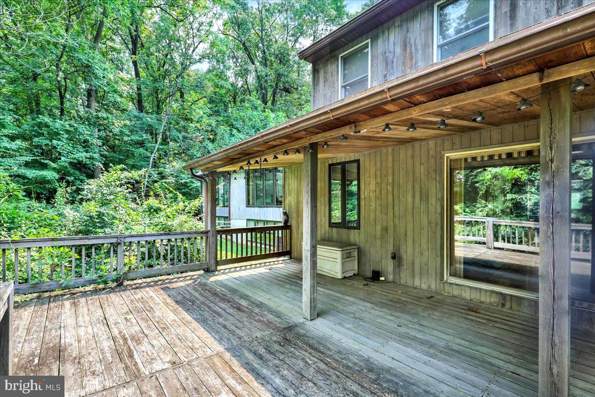 126 West Neversink Road Reading, PA 19606 - Photo 38 of 40 Serene deck nestled in lush greenery.