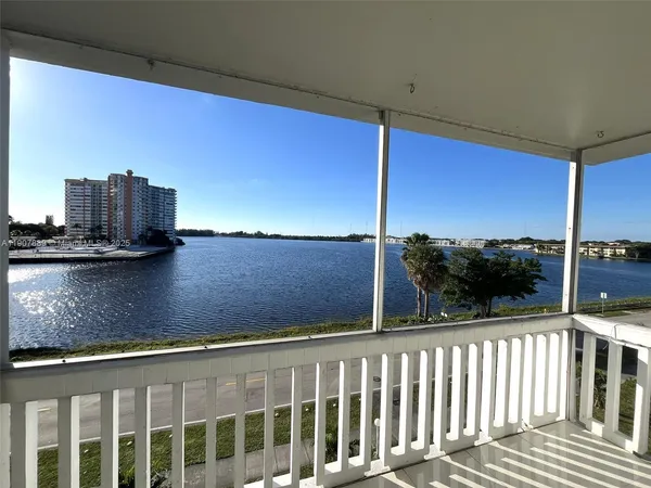 a view of balcony with city view