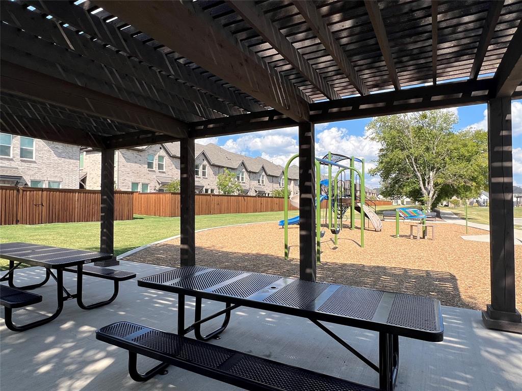 2616 Rolling Mdw Road Celina, TX 75009 - Photo 32 of 35 Surrounding community with a playground, a patio area, a pergola, and a residential view