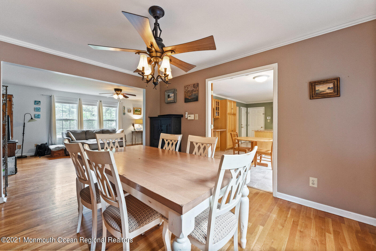 210 North Success Road Cream Ridge, NJ 08514 - Photo 15 of 50 a view of a dining room with furniture and a chandelier