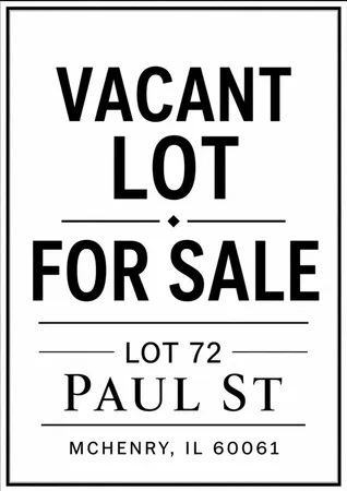 $19,000 | Lot 72 Paul Street, McHenry, IL 60050