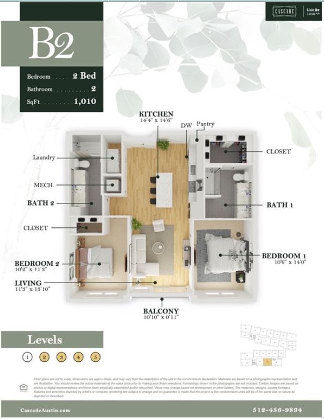 2500 Longview Street, Unit 418 Austin, TX 78705 - Photo 39 of 40 View of home floor plan