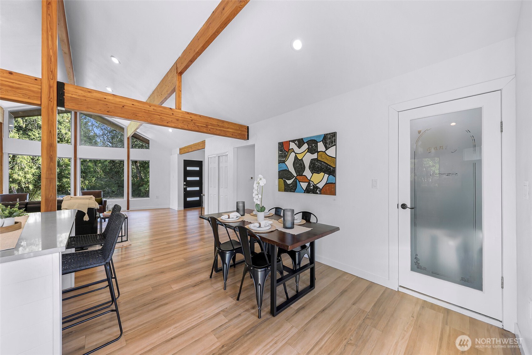 4104 Loomis Trail Road Blaine, WA 98230 - Photo 16 of 40 a dining room with furniture and wooden floor