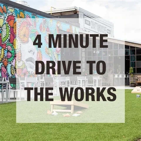 a view of a sign with a street