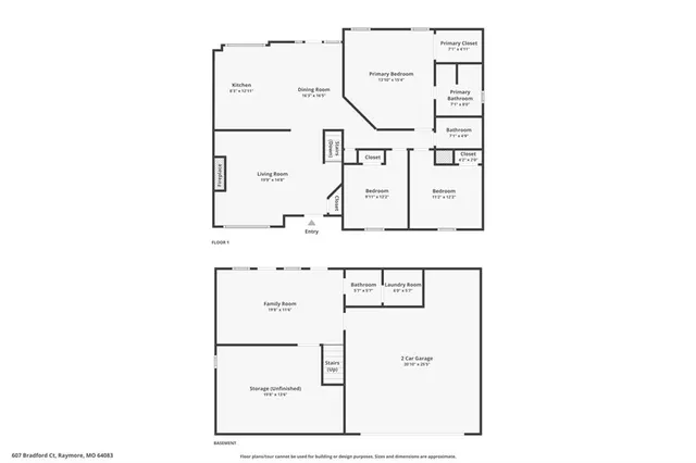 $360,000 | 607 Bradford Court, Raymore, MO 64083