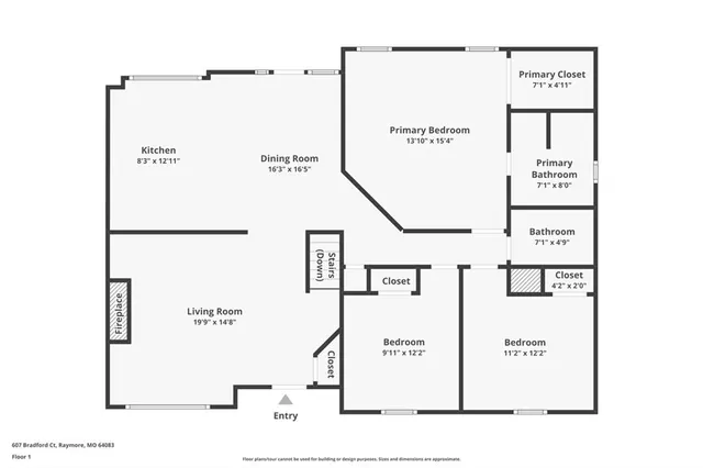 $360,000 | 607 Bradford Court, Raymore, MO 64083