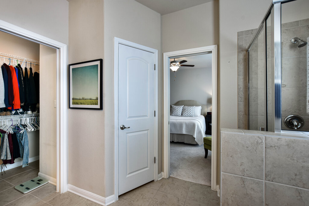 3451 Mayfield Ranch Boulevard, Unit 216 Round Rock, TX 78681 - Photo 20 of 33 a view of a bedroom from a bedroom