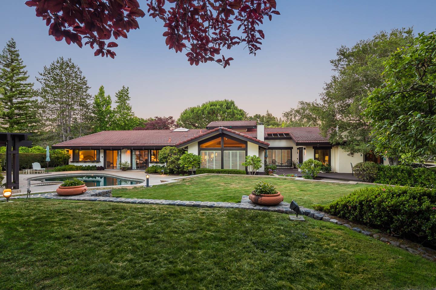 110 Stonepine Road Hillsborough, CA 94010 - Photo 2 of 28 a front view of a house with garden