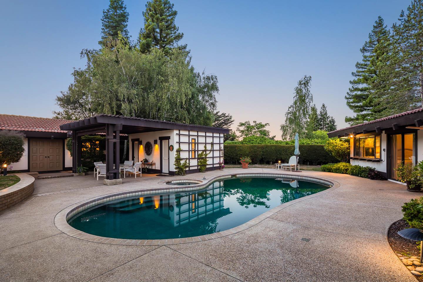 110 Stonepine Road Hillsborough, CA 94010 - Photo 3 of 28 a front view of a house with garden