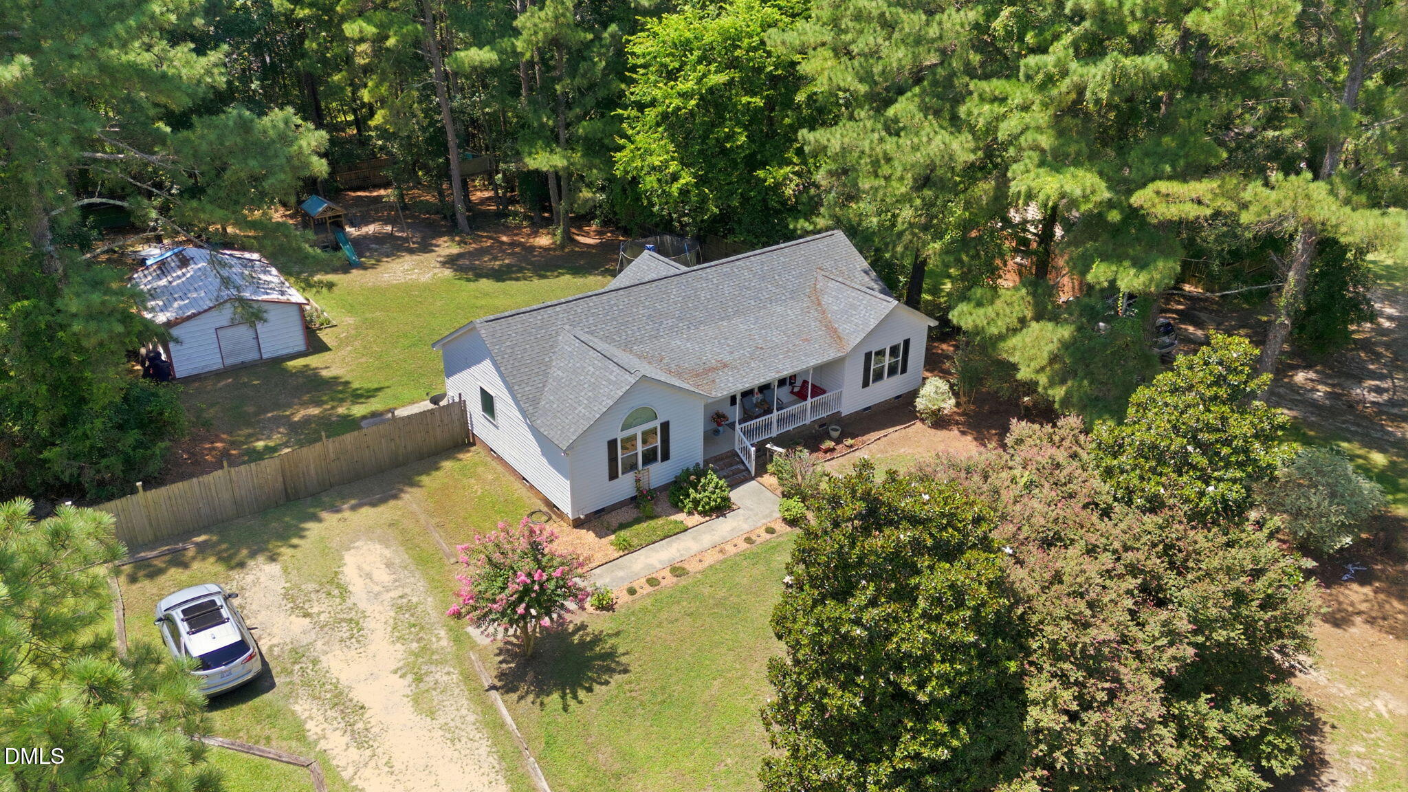 5419 Cleveland Road Clayton, NC 27520 - Photo 35 of 39 Nearly one acre framed by mature trees