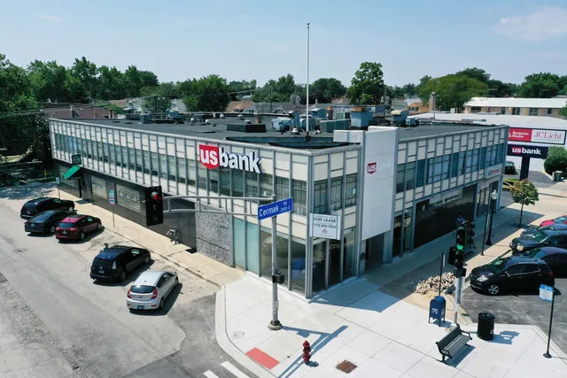a view of city from balcony