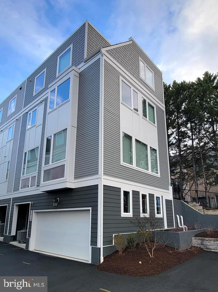 a front view of residential building