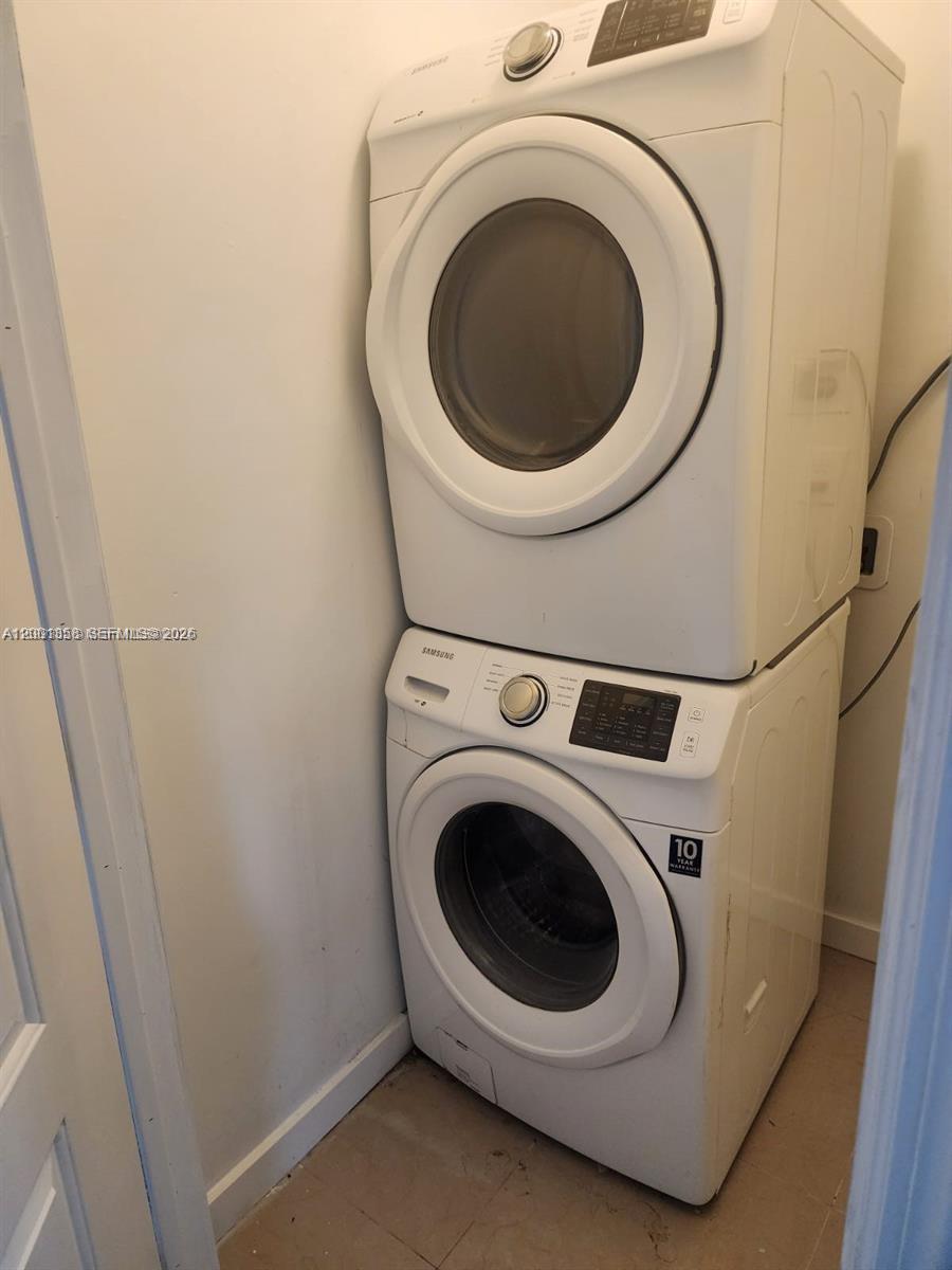 1726 Southwest 25th Avenue, Unit 1 Miami, FL 33145 - Photo 11 of 14 a utility room with dryer and washer